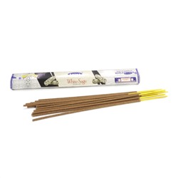 WHITE SAGE, Satya (Благовония БЕЛЫЙ ШАЛФЕЙ, Сатья), шестигранник, 20 палочек.
