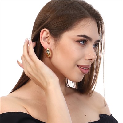 Серьги кольца, цвет золотистый, арт.748.251
