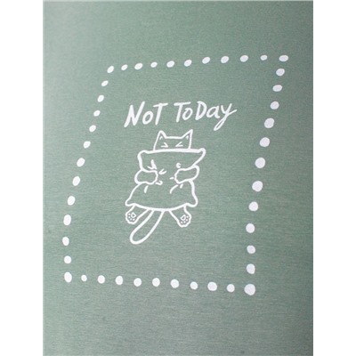 Футболка с принтом свободная эластичная из премиального хлопка