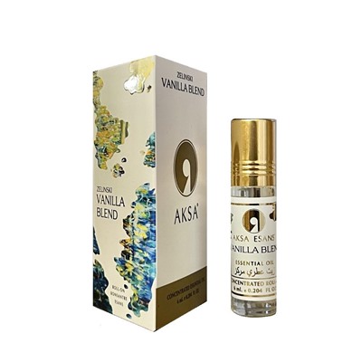 Concentrated Essential Oil ZELINSKI VANILLA BLEND, Aksa Esans (Турецкие роликовые масляные духи ЗЕЛИНСКИ ВАНИЛЛА БЛЕНД, Акса Эсанс), 6 мл.