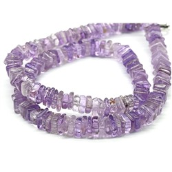 Бусы из Аметиста квадрат 6*2мм, 46см, 32,8г