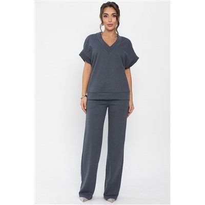 Костюм трикотажный Уютный шарм (серо-синий) К14251-5М