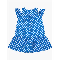 Платье 22-7180 голубой горох