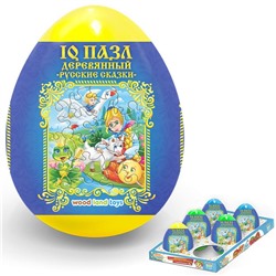 Яйцо Набор "IQПазл. Русские сказки" 120*85мм (выпис. по 6шт.) шоубокс 6шт / арт. 136109 Россия