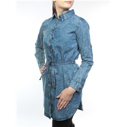 A62002 Рубашка джинсовая женская (100 % хлопок) размер S - 42-44 российский