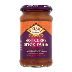 HOT CURRY SPICE PASTE, Patak's (Паста КАРРИ, Острая, Патакс), 283 г.