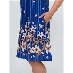 Сарафан женский Текс-Плюс, цвет синий бежевый