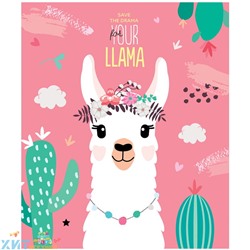 Тетрадь 40 л. А5 клетка "Funny lama" в ассортименте ArtSpace Т40к_29608, Т40к_29608