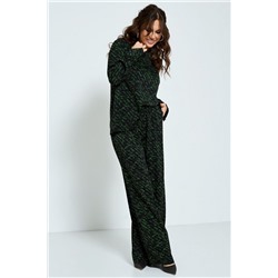 Магия моды 2179 черный-зеленый, Брюки,  Блуза