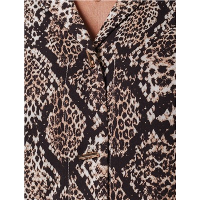 Блузка из вискозы с принтом