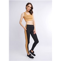 CLE LL12-100 э Лосины жен.спорт. Active, чёрный/св.коричневый, Таблица размеров на женскую одежду «ЭЙС», «ТЕТ-а-ТЕТ» и «CLEVER WEAR» из трикотажа, Таблица размеров на женскую обувь