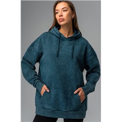 Женское худи оверсайз из футера трехнитки Happyfox