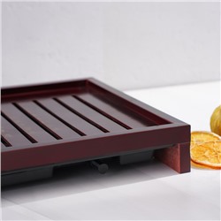 Стол для чайной церемонии с подносом «Иероглифы», 43×17,5×5 см