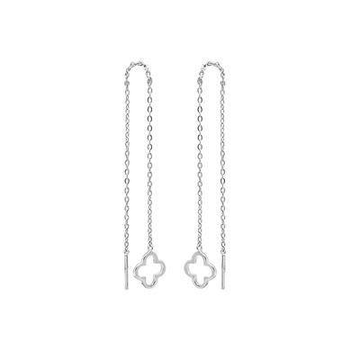 Серьги из серебра без вставки, Ю-28054р (1)