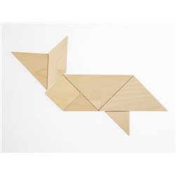 Игра головоломка деревянная «Танграм» (малая)