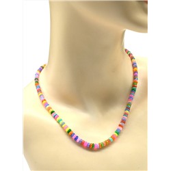 Бусы из Опала тонированного ++ диски гр.4-5мм цв.ассорти, 45см, 10,6г