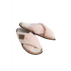 Шлепанцы "ЭЛЕГАНТ" цвет ПУДРА эва