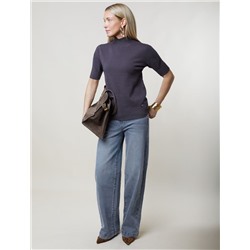 Джемпер тонкой вязки из хлопка с нейлоном