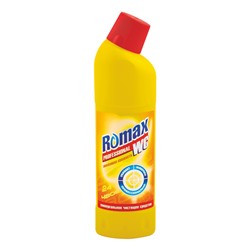 Универсальное чистящее средство Romax WCЛимонная свежесть 750г