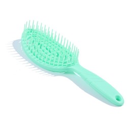 Щетка для укладки и распутывания волос продувная, вогнутая, 1 шт.