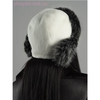 Нон-стоп кролик/чернобурка Ушанка женская (56-58)