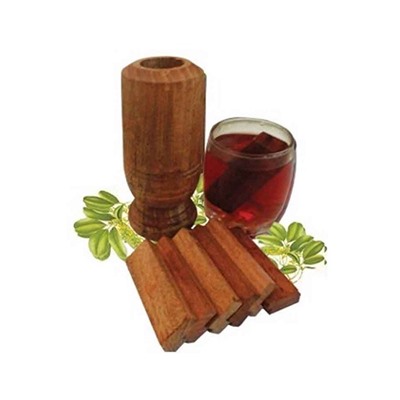 WOODEN GLASS Vijaysar, Чанда (ВИДЖАЙСАР диабетический стакан, Чанда), 1 шт.