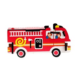 3D пазл-конструктор «Пожарная машина»