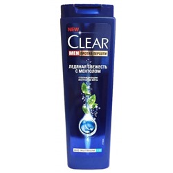 CLEAR Шампунь п/перхоти муж. 400ml Men  Ледяная свежесть (ментол)
