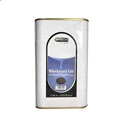 BLACK SEED OIL, Hemani (Масло ЧЁРНОГО ТМИНА, Хемани), железная банка, 1 л.