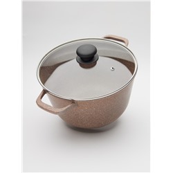 Кастрюля из литого алюминия со стеклянной крышкой, 5л (6шт)