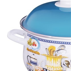 Кастрюля эмалированная Хлеб, 3,6л