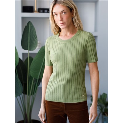 Джемпер тонкой вязки из вискозы с нейлоном