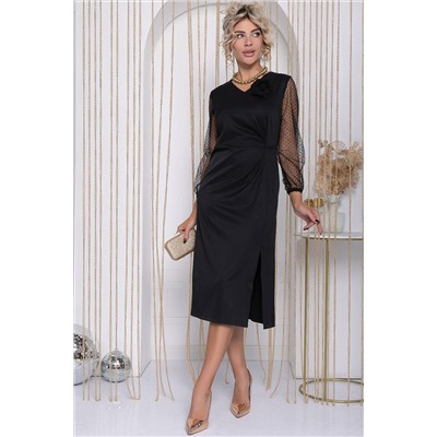 Платье Загадка ночи (черное) П12196-35