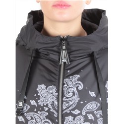 ZW-2312-C BLACK Куртка демисезонная женская BLACK LEOPARD (100 гр.синтепон) размер 46