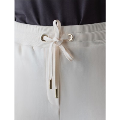 Прямые брюки из петельчатого футера-трехнитки