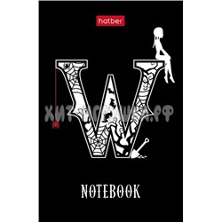Блокнот 48 л. А7 кл. 3-х цв. блок на клею W-wednesday в ассортименте Хатбер 48Б7В1к, 48Б7В1к