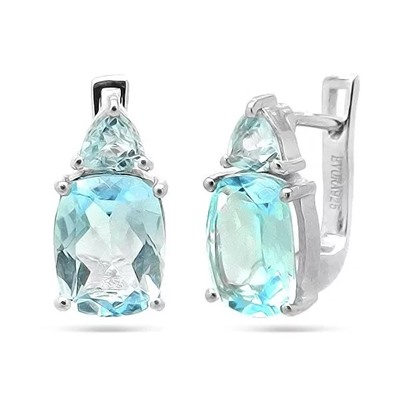 Серьги из серебра топаз, Джени