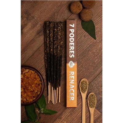 Duo Line Incense Stick 7 POWERS – REBORN (7 Herbs), Sagrada Madre (Благовония Линейки Дуэт, 7 СИЛ - ВОЗРОЖДЕНИЕ (7 трав), Саграда Мадре), уп. 6 палочек