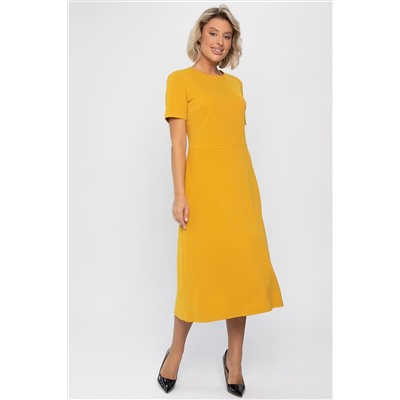 Платье трикотажное Парижанка (желтое) П14334-10М