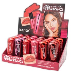 Помада для губ MATTE 12тонов 35898-47(A) (мин.6шт.) Karite