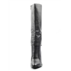 K6-A1 BLACK Сапоги зимние женские (натуральная кожа, натуральный мех (еврозима)) размер 39
