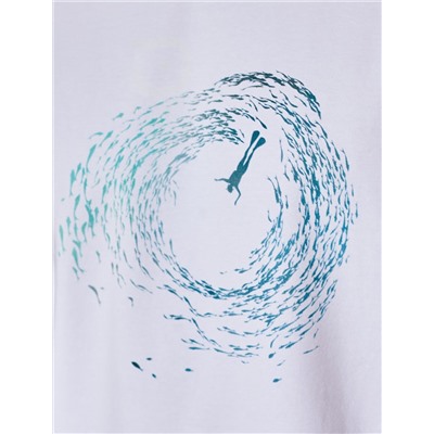 Футболка из премиального хлопка с авторским принтом