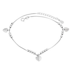 Браслет на ногу, куб.циркон., ТФБ-75