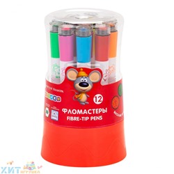 Фломастеры со штампом 12 цв. Цветик 47421553, 47421553