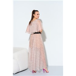 Anastasia 885 светло-бежевый+темный_пояс, Платье