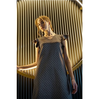 Alani Collection 1568 золото+черный, Платье