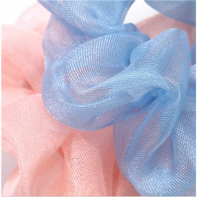 Sale 10%! Модный аксессуар !!! Стильная резинка для волос, Цвет нежно-желтый,с переливающимися нитями, 1 шт.
