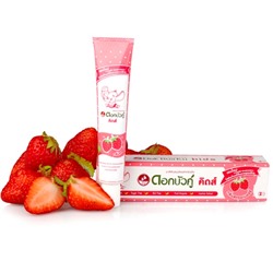 Herbal Toothpaste For Kids STRAWBERRY FLAVOUR, Twin Lotus (Детская растительная зубная паста КЛУБНИКА, Твин Лотус), 35 г. БЕЗ ЗУБНОЙ ЩЕТКИ
