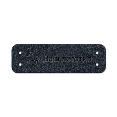Бирка пришивная 1,2 х 4 cм. 10 шт. Midnight blue