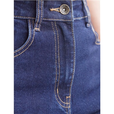 Джинсы клеши из мягкой эластичной джинсы средней плотности 12OZ